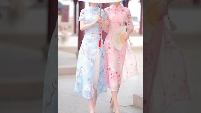 旗袍,双胞胎,夫复何求? #古风#旗袍 旗袍,双胞胎,夫复何求? #古风#旗袍
