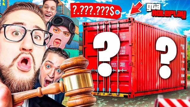 Шоу - аукцион за контейнеры! он поставил последние деньги и выбил это! угарные торги! (gta 5 rp) Шоу - аукцион за контейнеры! он поставил последние деньги и выбил это! угарные торги! (gta 5 rp)