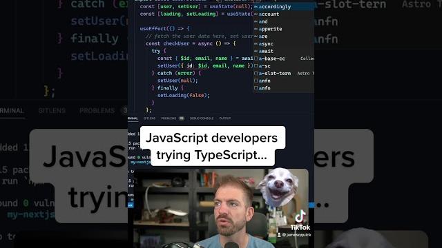 Javascript developers trying to use typescript Javascript developers trying to use typescript