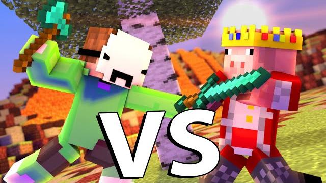 Dream vs technoblade - minecraft fight animation Dream vs technoblade - minecraft fight animation