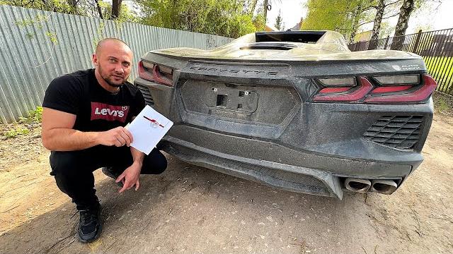 Растаможили корвет на льготных условиях через беларусь. вручаем авто владельцу - осмотр повреждений Растаможили корвет на льготных условиях через беларусь. вручаем авто владельцу - осмотр повреждений