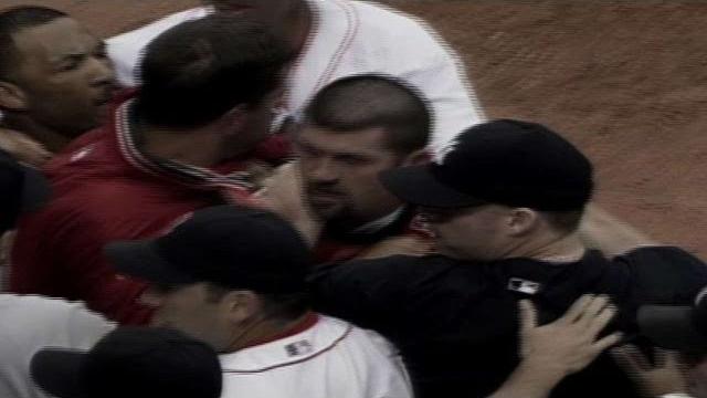 Alex rodriguez, jason varitek spark brawl at fenway park Alex rodriguez, jason varitek spark brawl at fenway park