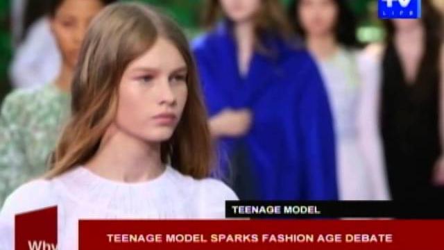 Teenage model sparks fashion age debate Teenage model sparks fashion age debate