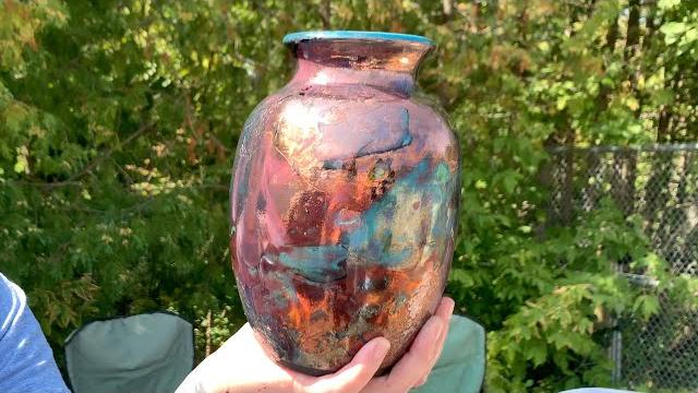 Raku firing Raku firing