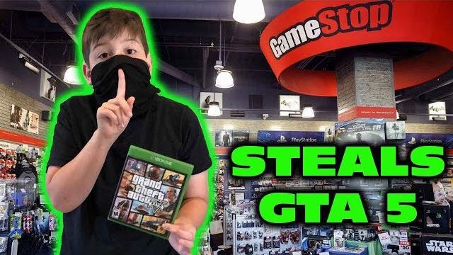 Kid temper tantrum returns to gamestop to steal gta 5 Kid temper tantrum returns to gamestop to steal gta 5