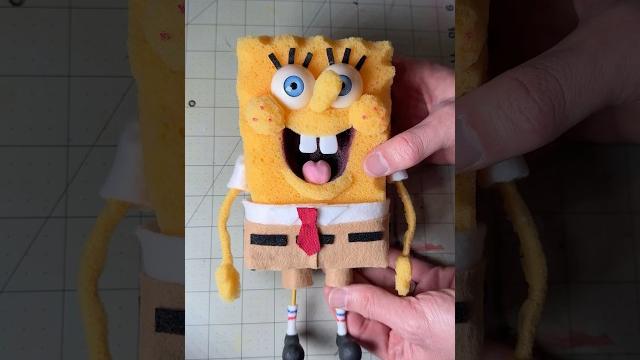 Sponge bob square pants made out of sponge Sponge bob square pants made out of sponge