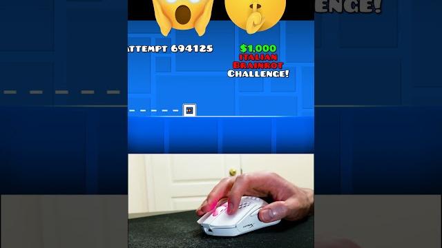 $1,000 italian brainrot jumps in geometry dash! $1,000 italian brainrot jumps in geometry dash!
