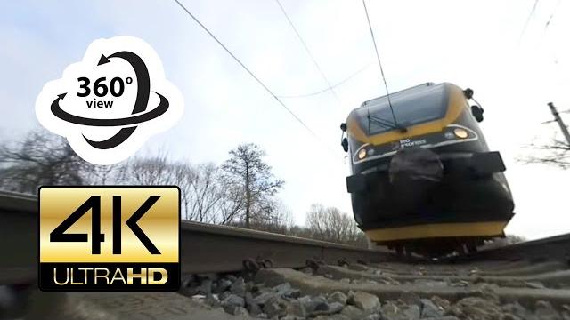 360° camera falls under train (4k) virtual reality 360° camera falls under train (4k) virtual reality