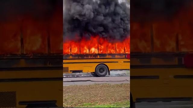 New orleans school bus fire New orleans school bus fire