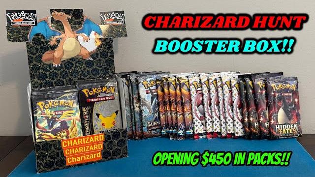 This $450 charizard hunt custom booster box contains some amazing packs!! (pokemon card opening) This $450 charizard hunt custom booster box contains some amazing packs!! (pokemon card opening)
