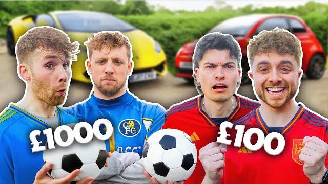 £100 vs. £1000 race to where football began £100 vs. £1000 race to where football began