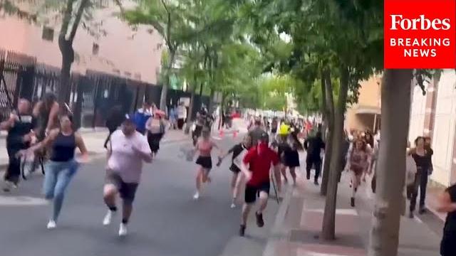 Watch: people flee, hide in buildings after shooting at 'no kings' protest in salt lake city, utah Watch: people flee, hide in buildings after shooting at 'no kings' protest in salt lake city, utah