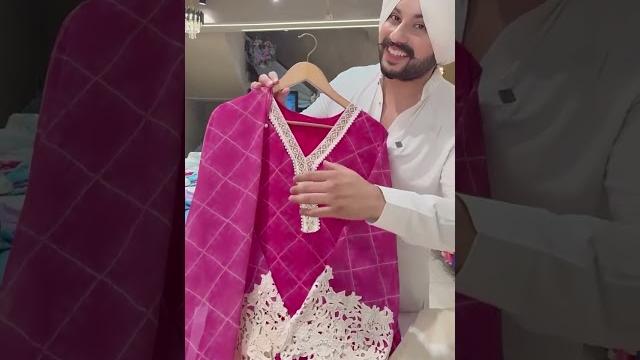 Hot pink georgette farshi salwar kashmiri indo western suit with sleek stolefollow @label_amrita Hot pink georgette farshi salwar kashmiri indo western suit with sleek stolefollow @label_amrita