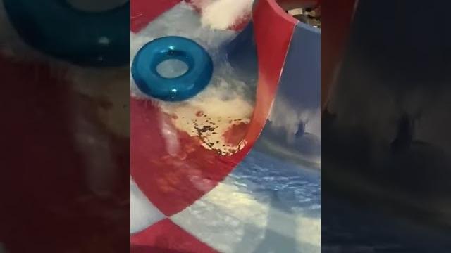 Kid gets sucked down waterslide || viralhog Kid gets sucked down waterslide || viralhog