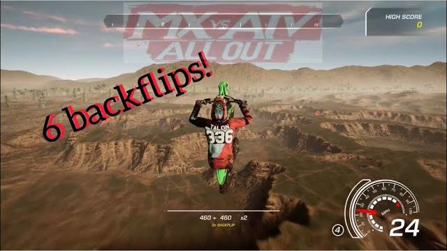 Worlds first sextuple backflip|mx vs atv all out Worlds first sextuple backflip|mx vs atv all out