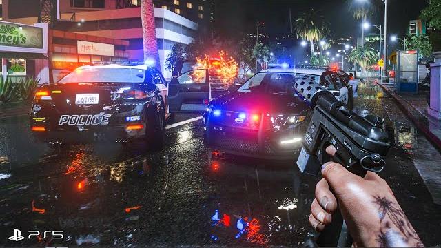 ⁴ᴷ⁶⁰ gta 6 ps5 graphics!? heist & police chase action gameplay! ray tracing graphics / gta v mod ⁴ᴷ⁶⁰ gta 6 ps5 graphics!? heist & police chase action gameplay! ray tracing graphics / gta v mod