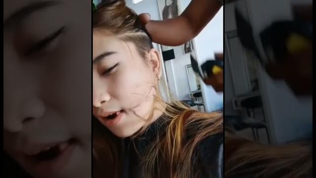 Cewek cantik potong undercut #tiktok Cewek cantik potong undercut #tiktok