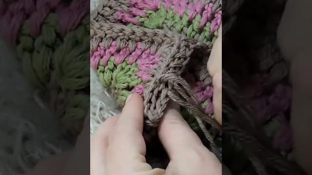 Sew crochet bag#crochet #asmr #handmade #diy Sew crochet bag#crochet #asmr #handmade #diy