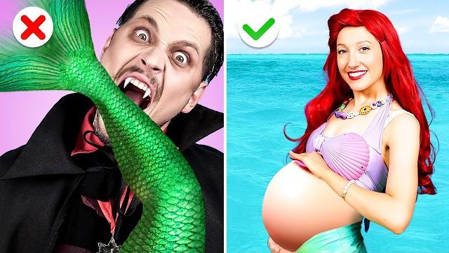 Mermaid mom vs vampire dad! genius parenting hacks & gadgets Mermaid mom vs vampire dad! genius parenting hacks & gadgets