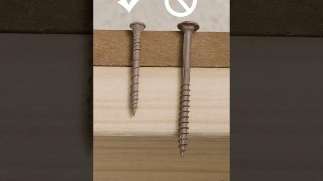How to choose the right screw How to choose the right screw