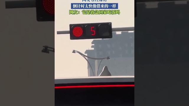 网友等红绿灯,倒计时太快像借来的一样,网友:它是着急回家吃饭吗 #狄叔拍案 网友等红绿灯,倒计时太快像借来的一样,网友:它是着急回家吃饭吗 #狄叔拍案