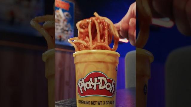 Don't eat play-doh! Don't eat play-doh!