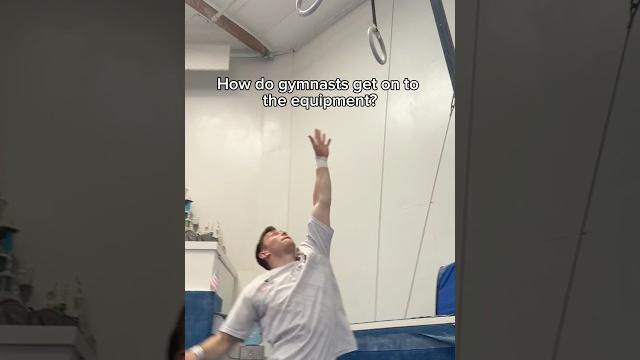 How do gymnasts get on the equipment? #gymnastics #gymnast #sports #olympics #olympic #fails #lol How do gymnasts get on the equipment? #gymnastics #gymnast #sports #olympics #olympic #fails #lol