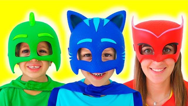 Vlad became a masked superheroes and help friends Vlad became a masked superheroes and help friends