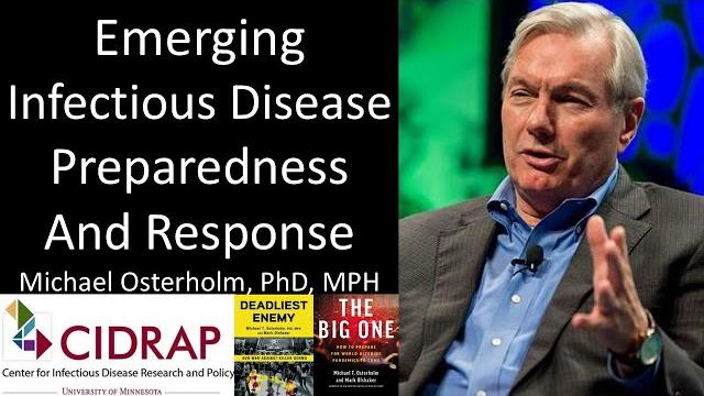 Dr. michael osterholm, phd, mph - director, center for infectious disease research & policy (cidrap) Dr. michael osterholm, phd, mph - director, center for infectious disease research & policy (cidrap)