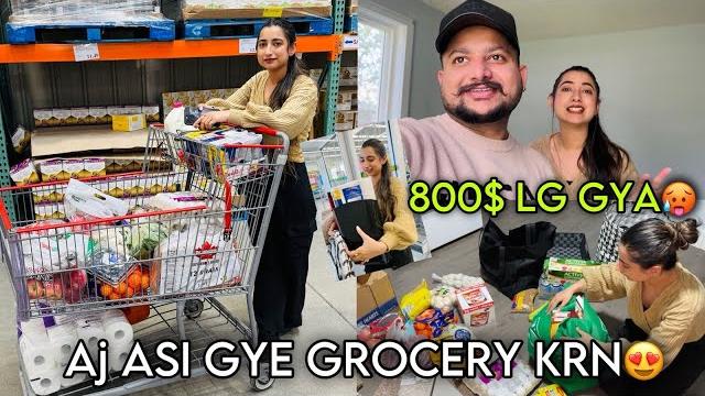 Aj asi gye grocery krn* 800$ lg geya* angel's shivam Aj asi gye grocery krn* 800$ lg geya* angel's shivam