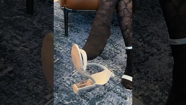 Sensual shoe drop, nylons pantyhose tights sandals heels shoeplay dangle shoedrop, feet toes girl Sensual shoe drop, nylons pantyhose tights sandals heels shoeplay dangle shoedrop, feet toes girl