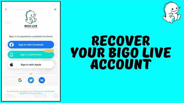 How to recover bigo live account How to recover bigo live account