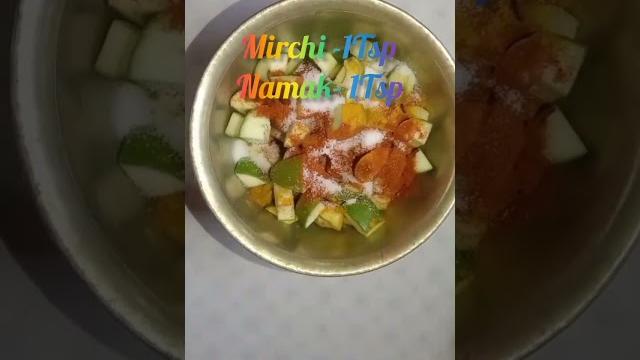 #raw mango 1 min aam ka acha recipe #raw mango 1 min aam ka acha recipe