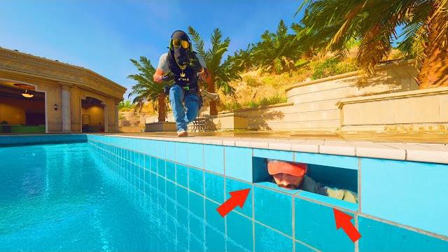 He was watching me from inside the pool??? He was watching me from inside the pool???