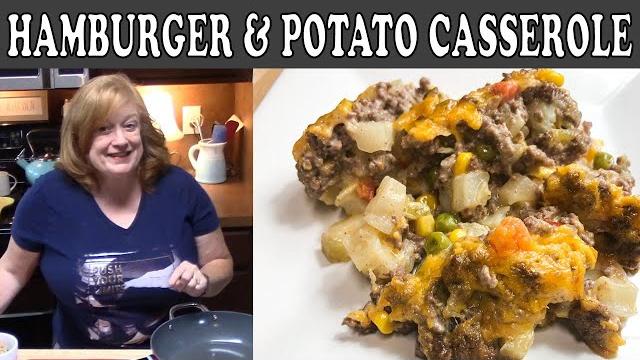 Hamburger & potato cheesy casserole recipe | cook with me casserole | ground beef recipe Hamburger & potato cheesy casserole recipe | cook with me casserole | ground beef recipe