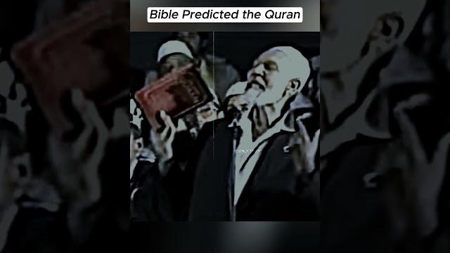 When ahmed deedat proved the bible predicted the quran When ahmed deedat proved the bible predicted the quran