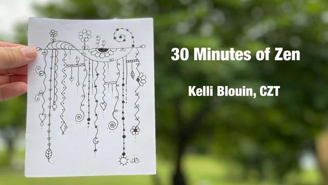 30 minutes of zen! guided drawing! zendangle! 30 minutes of zen! guided drawing! zendangle!