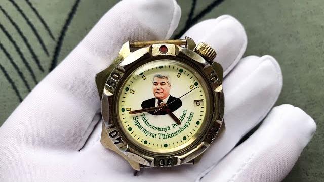 Collectible watch vostok saparmurat niyazov president turkmenistan 5 years anniversary 1996 wostok Collectible watch vostok saparmurat niyazov president turkmenistan 5 years anniversary 1996 wostok