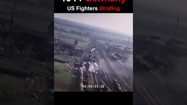 Ww2, 1944: p-47d thunderbolts strafing german ground targets | 4k, 60fps, color, sound design Ww2, 1944: p-47d thunderbolts strafing german ground targets | 4k, 60fps, color, sound design