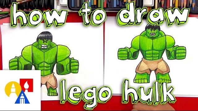 How to draw lego hulk How to draw lego hulk