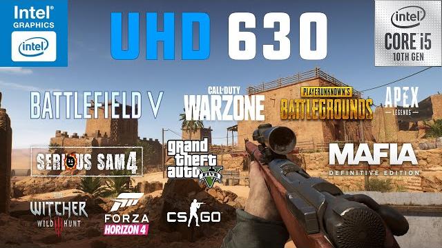 Intel uhd graphics 630 test in 10 games Intel uhd graphics 630 test in 10 games