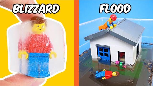 I simulated natural disasters in lego... I simulated natural disasters in lego...