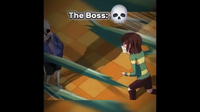 The boss only has 1hp... #undertale #sans #edit The boss only has 1hp... #undertale #sans #edit