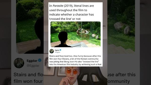 In parasite (2019), literal lines are used throughout the film to indicate whether a character In parasite (2019), literal lines are used throughout the film to indicate whether a character