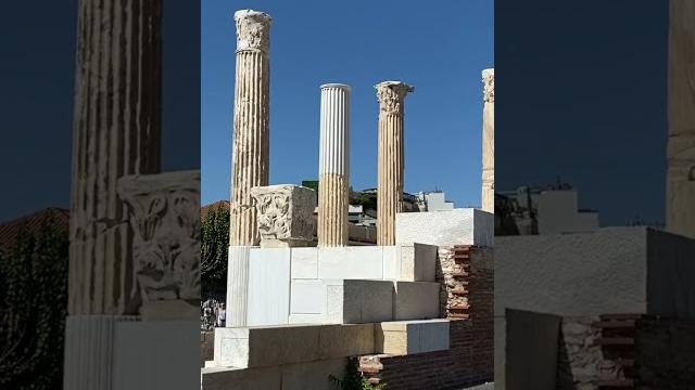 The ruins of hadrian's library in athens The ruins of hadrian's library in athens