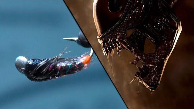 Страшно крутая нимфа - чужой! fly tying - alien! Страшно крутая нимфа - чужой! fly tying - alien!