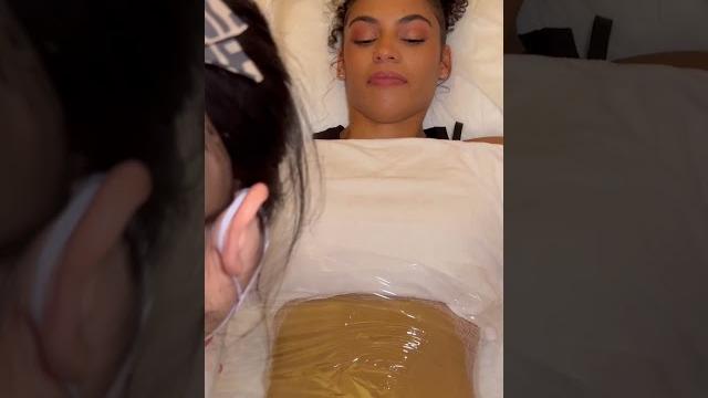 Asmr: belly massage with guasha and fire candle! #shorts Asmr: belly massage with guasha and fire candle! #shorts