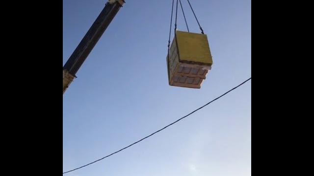 Разгрузка газоблока сибит Разгрузка газоблока сибит