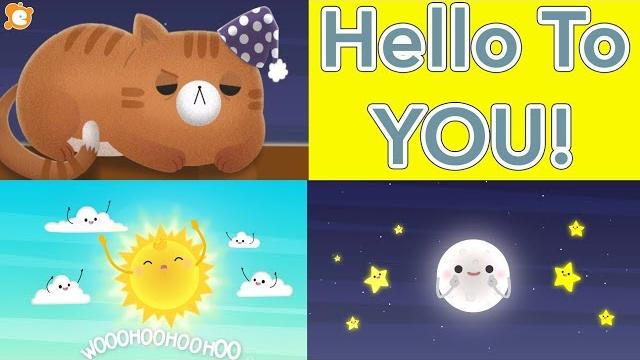 Hello song for kids (fast) - hello to you! by elf learning Hello song for kids (fast) - hello to you! by elf learning