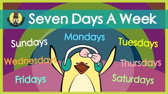 Seven days a week | days of the week song | the singing walrus Seven days a week | days of the week song | the singing walrus
